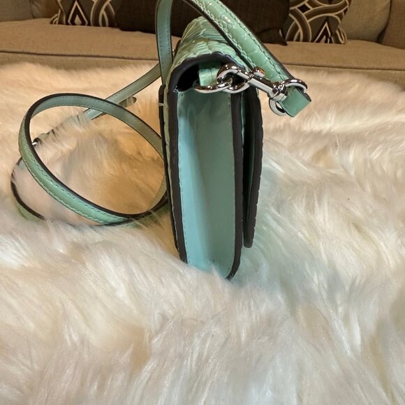 NWT Tory Burch Thea Leather Crossbody Bag Wallet Clutch Purse w/ Card Case - Picture 4 of 9